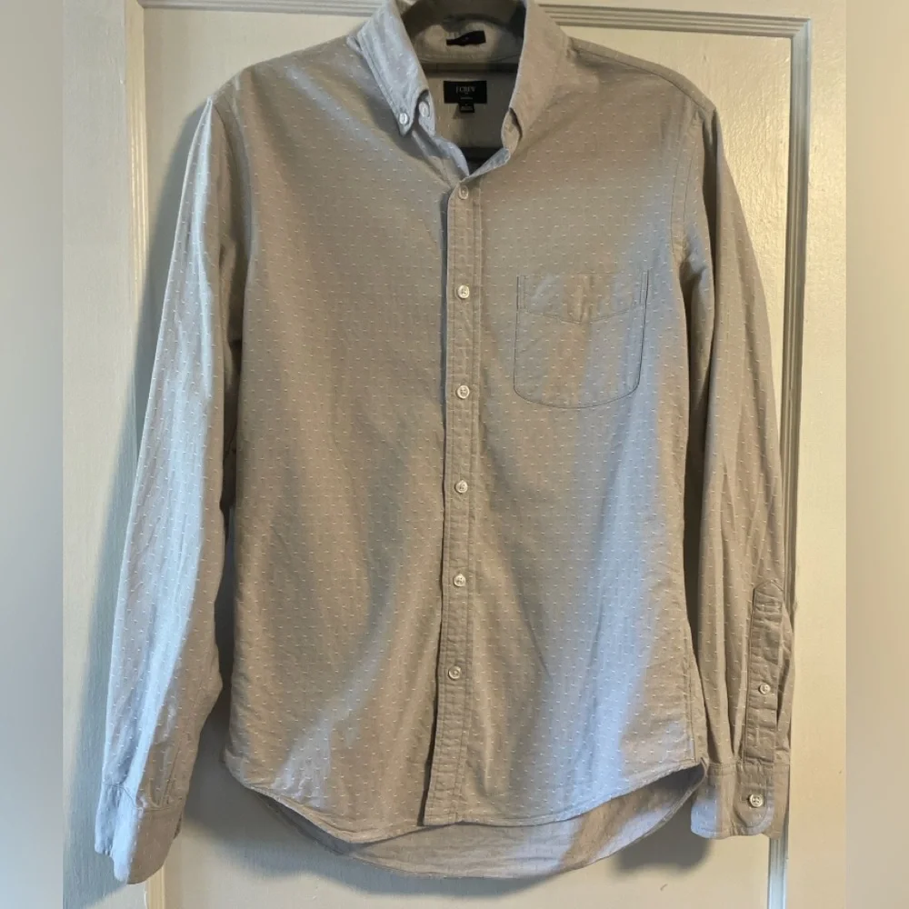 J. Crew Light Gray Button-Down Shirt